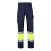 VL ATHENA. Pantalon bicolore en sergé (210g/m²), doublé, multi-poches, en coton (20%) et polyester (80%)