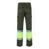 VL ATHENA. Pantalon bicolore en sergé (210g/m²), doublé, multi-poches, en coton (20%) et polyester (80%)