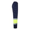 VL ATHENA. Pantalon bicolore en sergé (210g/m²), doublé, multi-poches, en coton (20%) et polyester (80%)