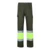 VL ATHENA. Pantalon bicolore en sergé (210g/m²), doublé, multi-poches, en coton (20%) et polyester (80%)