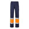 VL ATHENA. Pantalon bicolore en sergé (210g/m²), doublé, multi-poches, en coton (20%) et polyester (80%)