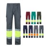 VL ATHENA. Pantalon bicolore en sergé (210g/m²), doublé, multi-poches, en coton (20%) et polyester (80%)