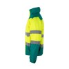 VL JUPITER LARGE. Veste rembourrée bicolore (180g/m²) en polyester (100%), avec finition PU
