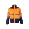 VL JUPITER LARGE. Veste rembourrée bicolore (180g/m²) en polyester (100%), avec finition PU