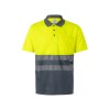 VL CUPID. Polo piqué bicolore (160g/m²) à manches courtes, en polyester (100%)