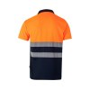 VL CUPID. Polo piqué bicolore (160g/m²) à manches courtes, en polyester (100%)