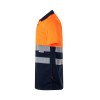 VL CUPID. Polo piqué bicolore (160g/m²) à manches courtes, en polyester (100%)