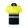 VL CUPID. Polo piqué bicolore (160g/m²) à manches courtes, en polyester (100%)