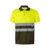 VL CUPID. Polo piqué bicolore (160g/m²) à manches courtes, en polyester (100%)
