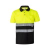 VL CUPID LARGE. Polo bicolore (160g/m²) à manches courtes, en polyester (100%)