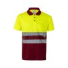 VL CUPID LARGE. Polo bicolore (160g/m²) à manches courtes, en polyester (100%)