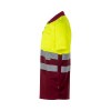 VL CUPID LARGE. Polo bicolore (160g/m²) à manches courtes, en polyester (100%)