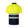 VL CUPID LARGE. Polo bicolore (160g/m²) à manches courtes, en polyester (100%)