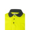 VL VULCAN. Polo bicolore (160g/m²) à manches longues, en polyester (100%)
