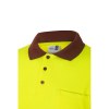 VL VULCAN. Polo bicolore (160g/m²) à manches longues, en polyester (100%)