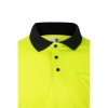 VL VULCAN. Polo bicolore (160g/m²) à manches longues, en polyester (100%)