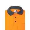 VL VULCAN LARGE. Polo bicolore (160g/m²) à manches longues, en polyester (100%)