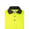 VL VULCAN LARGE. Polo bicolore (160g/m²) à manches longues, en polyester (100%)