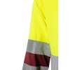 VL VULCAN LARGE. Polo bicolore (160g/m²) à manches longues, en polyester (100%)