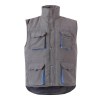VL NERGAL. Gilet rembourré, bicolore, multipoches (120g/m²), en polyester (100%)