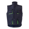 VL NERGAL. Gilet rembourré, bicolore, multipoches (120g/m²), en polyester (100%)