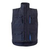 VL NERGAL. Gilet rembourré, bicolore, multipoches (120g/m²), en polyester (100%)