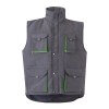 VL NERGAL. Gilet rembourré, bicolore, multipoches (120g/m²), en polyester (100%)