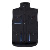 VL NERGAL. Gilet rembourré, bicolore, multipoches (120g/m²), en polyester (100%)