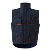 VL NERGAL. Gilet rembourré, bicolore, multipoches (120g/m²), en polyester (100%)