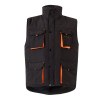 VL NERGAL. Gilet rembourré, bicolore, multipoches (120g/m²), en polyester (100%)