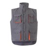 VL NERGAL. Gilet rembourré, bicolore, multipoches (120g/m²), en polyester (100%)