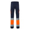 VL ZEUS. Pantalon stretch multipoches bicolore (240g/m²), en coton (46%), EME (38%) et polyester (16%)
