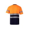 VL BASTET. T-shirt piqué bicolore (150g/m²), en coton (55%) et polyester (45%)