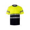 VL BASTET. T-shirt piqué bicolore (150g/m²), en coton (55%) et polyester (45%)