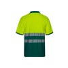 VL ACHELOUS. Polo piqué bicolore (150g/m²) à manches courtes, en coton (55%) et polyester (45%)