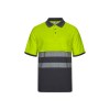 VL ACHELOUS. Polo piqué bicolore (150g/m²) à manches courtes, en coton (55%) et polyester (45%)