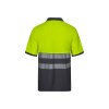 VL ACHELOUS. Polo piqué bicolore (150g/m²) à manches courtes, en coton (55%) et polyester (45%)
