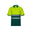 VL ACHELOUS. Polo piqué bicolore (150g/m²) à manches courtes, en coton (55%) et polyester (45%)