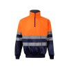 VL THOR. Sweatshirt bicolore (300g/m²) en polyester éponge (100%)