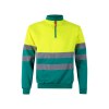 VL THOR. Sweatshirt bicolore (300g/m²) en polyester éponge (100%)