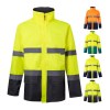 VL THEMIS. Parka bicolore (190g/m²), en polyester (100%), avec enduction PU