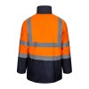 VL JUNO LARGE. Parka 4 en 1 bicolore (180g/m²), en polyester (100%) avec finition PU