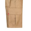 VL CHIONE. Bermuda sergé, multipoches (200g/m²), en coton (35%) et polyester (65%)