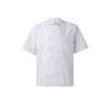 VL DURGA. Veste de cuisine à manches courtes en popeline (110g/m²), en coton (35%) et polyester (65%)