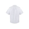 VL DURGA. Veste de cuisine à manches courtes en popeline (110g/m²), en coton (35%) et polyester (65%)