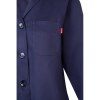 VL RAMA. Blouse sergée à manches longues (175g/m²), en sergé de coton (35%) et polyester (65%)