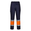 VL ARTEMIS. Pantalon bicolore en sergé (190g/m²), en coton (20%) et polyester (80%)