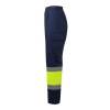 VL ARTEMIS. Pantalon bicolore en sergé (190g/m²), en coton (20%) et polyester (80%)