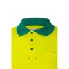 VL PLUTO. Polo piqué bicolore (150g/m²) à manches longues, en coton (55%) et polyester (45%)
