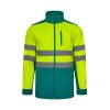 VL HESTIA. Veste soft shell bicolore (280g/m²), en polyester (96%) et élasthanne (4%)